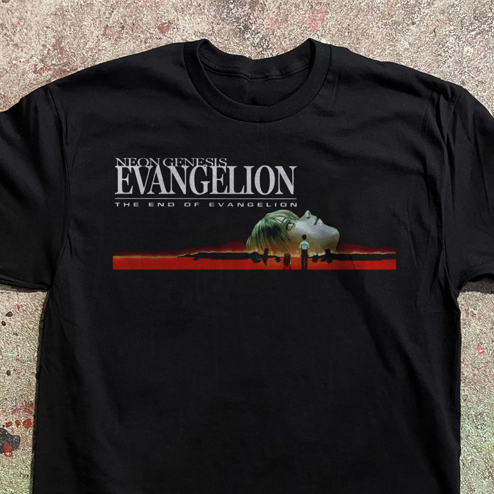 Neon Genesis Evangelion T-Shirt End Of Evangelion Dark Anime Gothic Unisex Tee, S to 5XL 2XL