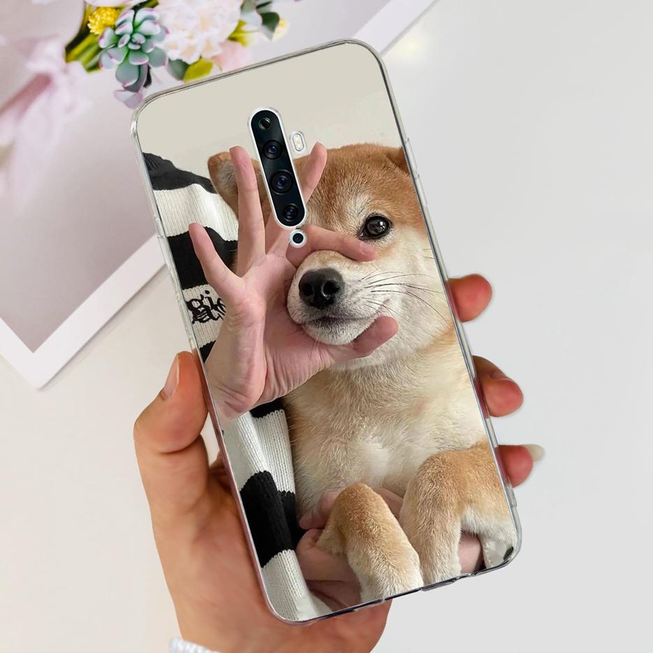 For Oppo Reno 2 2F 2Z Case Luxury Painted Cover Clear Silicone Phone Case For Oppo Reno2 F Reno 2Z Reno2 Reno2F Reno2Z Soft Bags