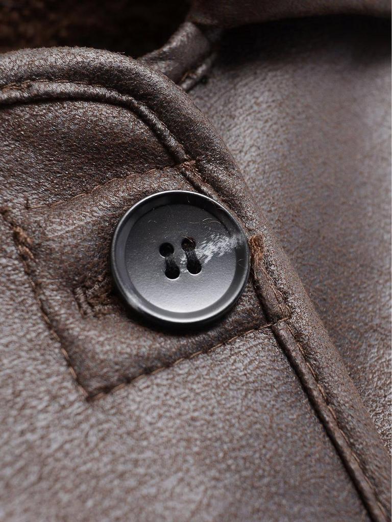 2024 Women's Reversible Double-Sided Faux Leather Coat