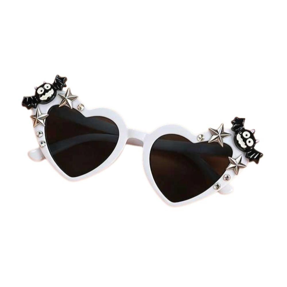 Creative Halloween Heart Pumpkin Glasses Plastic Bat Shaped Sunglasses  Halloween Party
