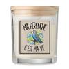 Bougie parfumée - PLANETEE - Collection « C'est la vie » Ma perruche c'est ma vie - Vanille - Verre 8,5 cm - Couvercle bambou