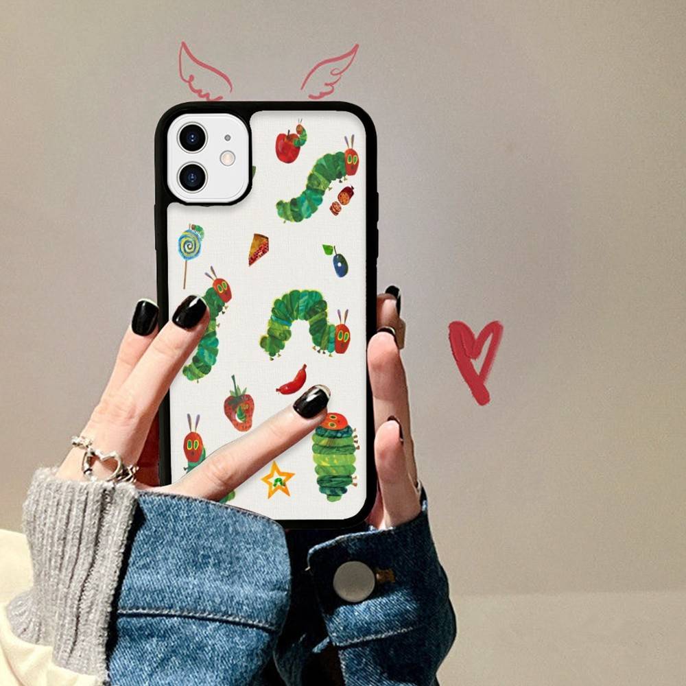 The Very Hungry Caterpillar For IPhone 17 16 15 14 13 Pro 12 11 Pro Max Hard PC+TPU Phone Cases Back Cover