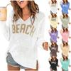 Women V Neck Hollow Knit Crochet Pullover Sweater Loose Fit Lightweight Top Casual Beach Pullover Knitted Blouse