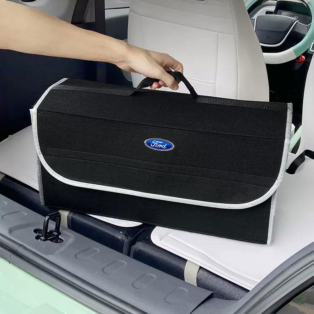 Car Trunk Large Capacity Sundries Storage Box Organizer Bag Tool Case For Ford Focus Mondeo Kuga Fiesta MK7 Escort Explorer Edge 2 4 MK2 MK4