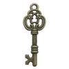 Retro Antique Bronze Color Key DIY Alloy Accessories Fashion Personality Love Pendant