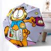 1pc Garfield Coffee Mug with Confetti Print - Automatic Opening Umbrella, Portable Folding Design, 8-Rib Iron Frame Outdoor Umbrella, Ideal Gift for F