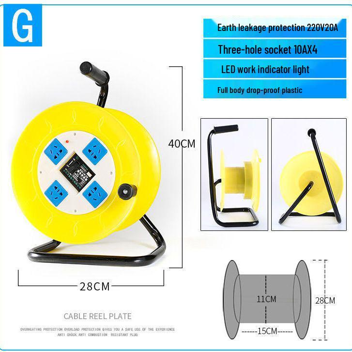 Portable Movable Cable Reel Winder and Roller Spool