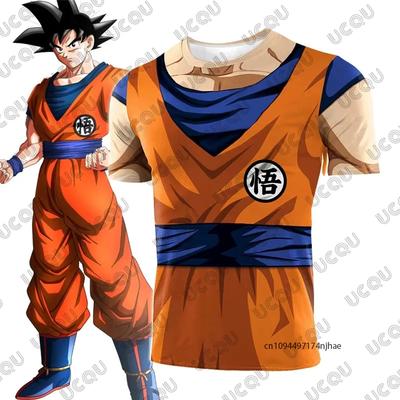 2026 Anime Japonez Dragon Ball Goku Imprimare 3D Tricou Bărbați Vară Mânecă Scurtă Tricou Cosplay Sală de Sport Tricouri Sport CopiiAdulți Topuri