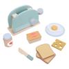 Wooden Toaster Play Set Kids Play Toaster Accessory Set Educational Parent Child Interactive Toy