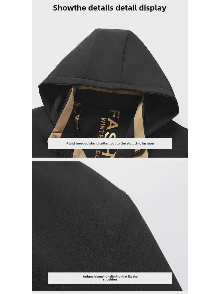 Graphene Cotton Mid-Length Winter Jacket for Men 2024 – Ideal for Middle-Aged & Elderly, Plus Velvet Thick Dad Wear