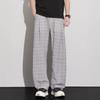 Tencel linen casual pants men's spring new trend loose straight drape wide leg trousers