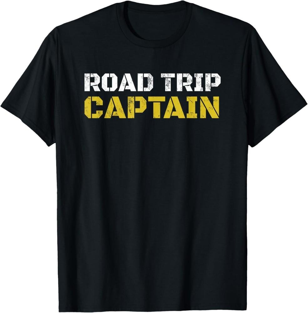 

Road Trip Captain 2019 Rv Summer Camping Travel Gift Unisex T-Shirt L