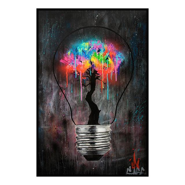 Abstrakte Graffiti Licht Bild Poster Leinwand Malerei Drucken Cuadros Wand Kunst Dekoration Wandbild Für Moderne Wohnkultur Kein Rahmen