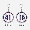 Popular Baseball Jersey Player Number Keychains for Accessories Bag New York Sports Keyrings Jewelry Friends Fans Gifts