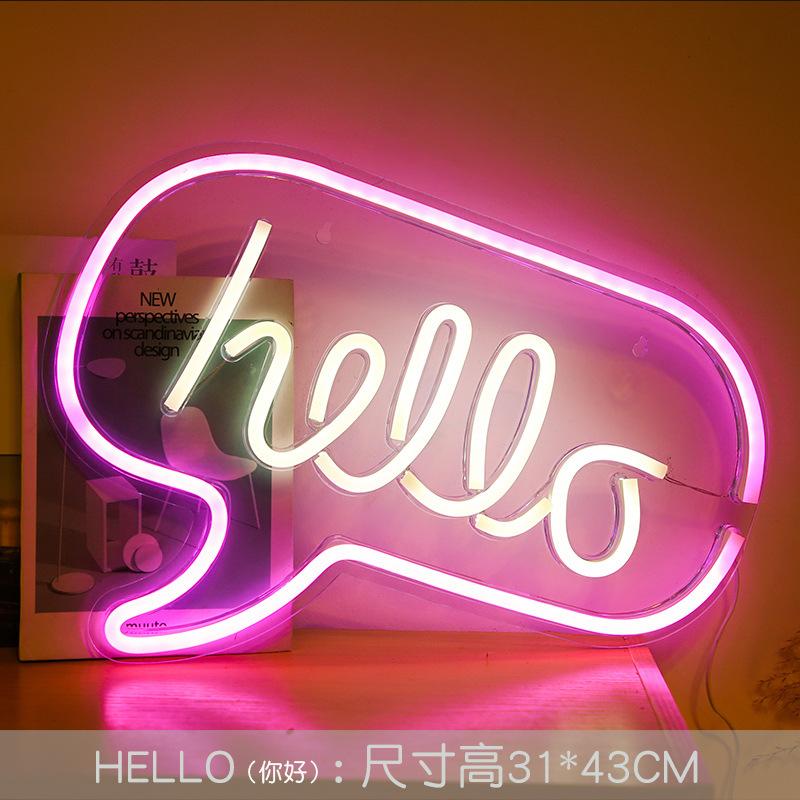 USB Powered Cute Logo Animal Neon Lights  Backplane for Bedroom Wedding,Birthday,Valentine's Day,Christmas Decoration Occasions
