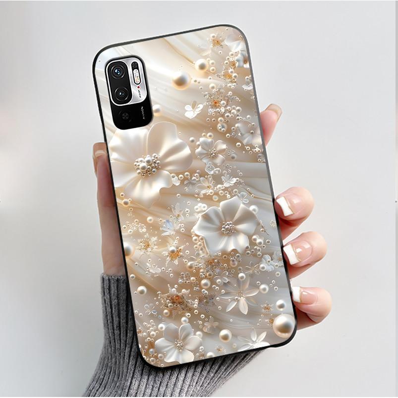 Luxury Fashion Butterfly Flower Case For Redmi Note 10 10T JE Phone Case For Xiaomi Redmi Note10T JE Soft Silicone Cover Casing
