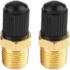 Relief Valve, Air Pressure Relief Valve, 2Pcs 300PSI, 1/8" NPT, MPT Brass Air Compressor Tank Fill Valve