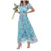 2024 Trendiges Übergrößen-Damen-Sexy-Kleid - Blumendruck, Auf Lager