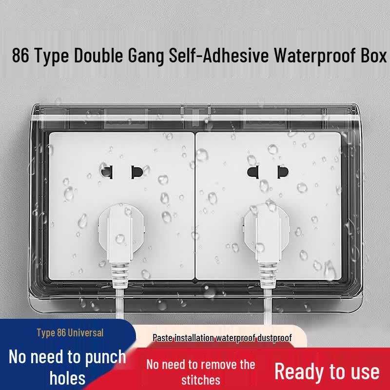 Bohuidat 86 Type Double Socket Waterproof Cover