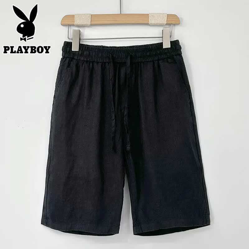 Playboy Men s Linen Blend Casual Shorts 2XL