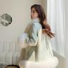 Satin National Style Buckle Imitation Fox Fur Coat Women's Young Fur Coat Winter New