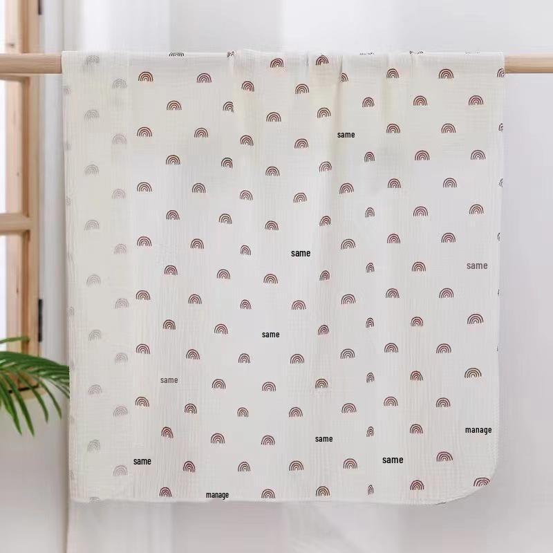 Korean Style Two-Layer Swaddle Blanket for Newborns, Super Absorbent Gauze Bath Towel, Lightweight Summer Design