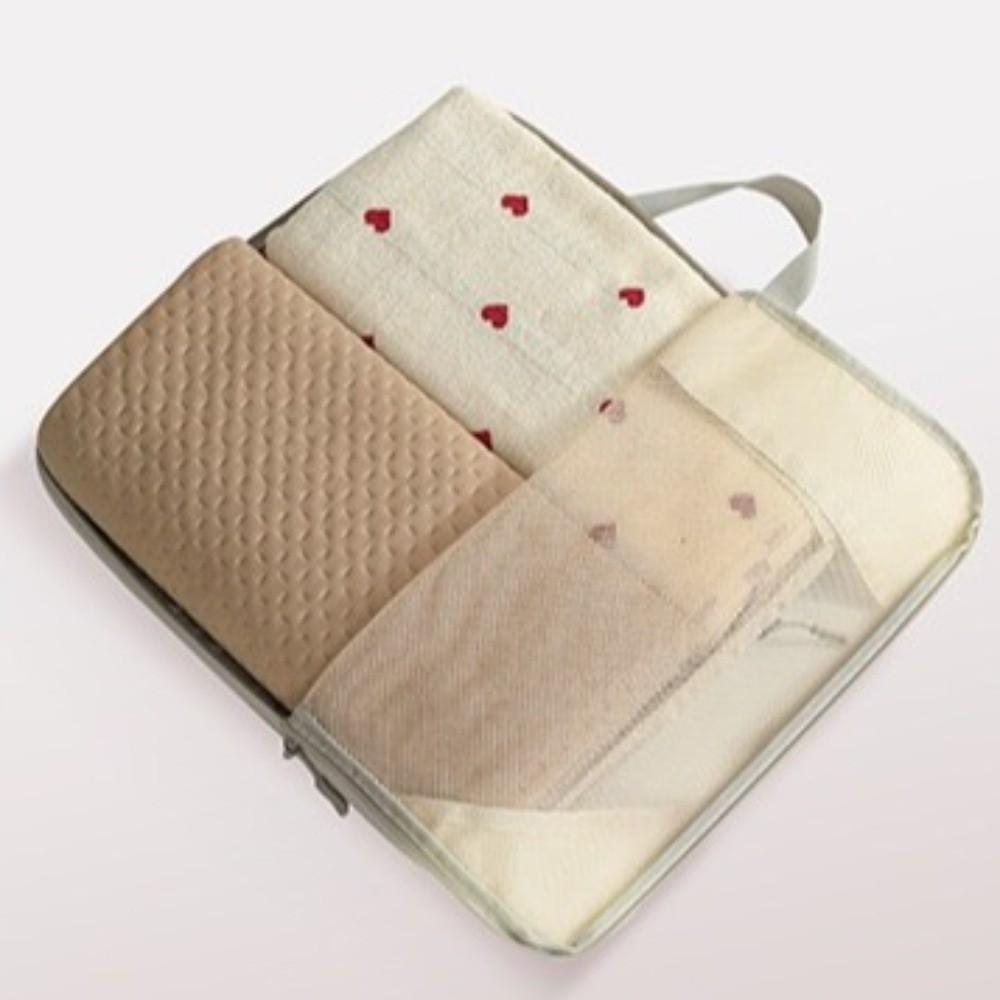 5Pcs Mesh Surface Luggage Organizer Packing Cubes Compression Toiletries Bag  Business Trip