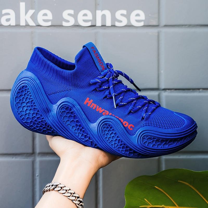 

2025 дихаючі шкарпетки-кросівки чоловічі кросівки на платформі повсякденне чоловіче взуття весна та літо персоналізоване модне взуття підлітки 44