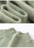 Heathered Cashmere Half-High Collar Women's Knit Base Layer - Slimming, Loose, Warm, Simple, Versatile Top