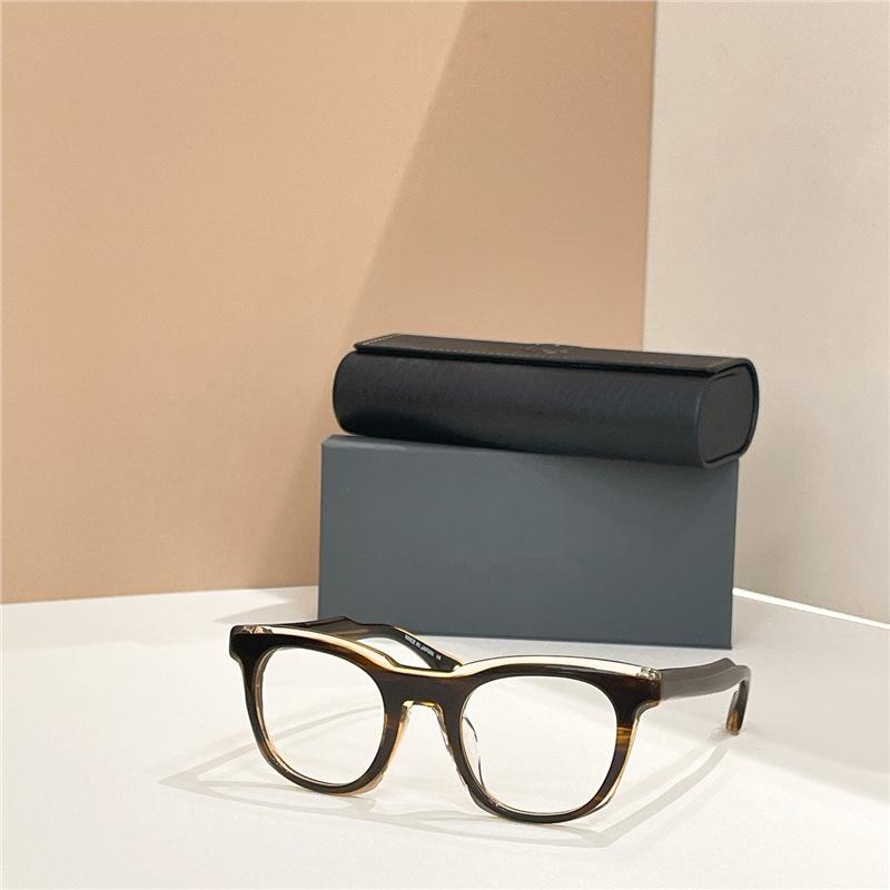 

2025 Trendy Medium & Small Face Shape Acetate Square Glasses Frame for Men & Women - FENH Designer Myopia Glasses