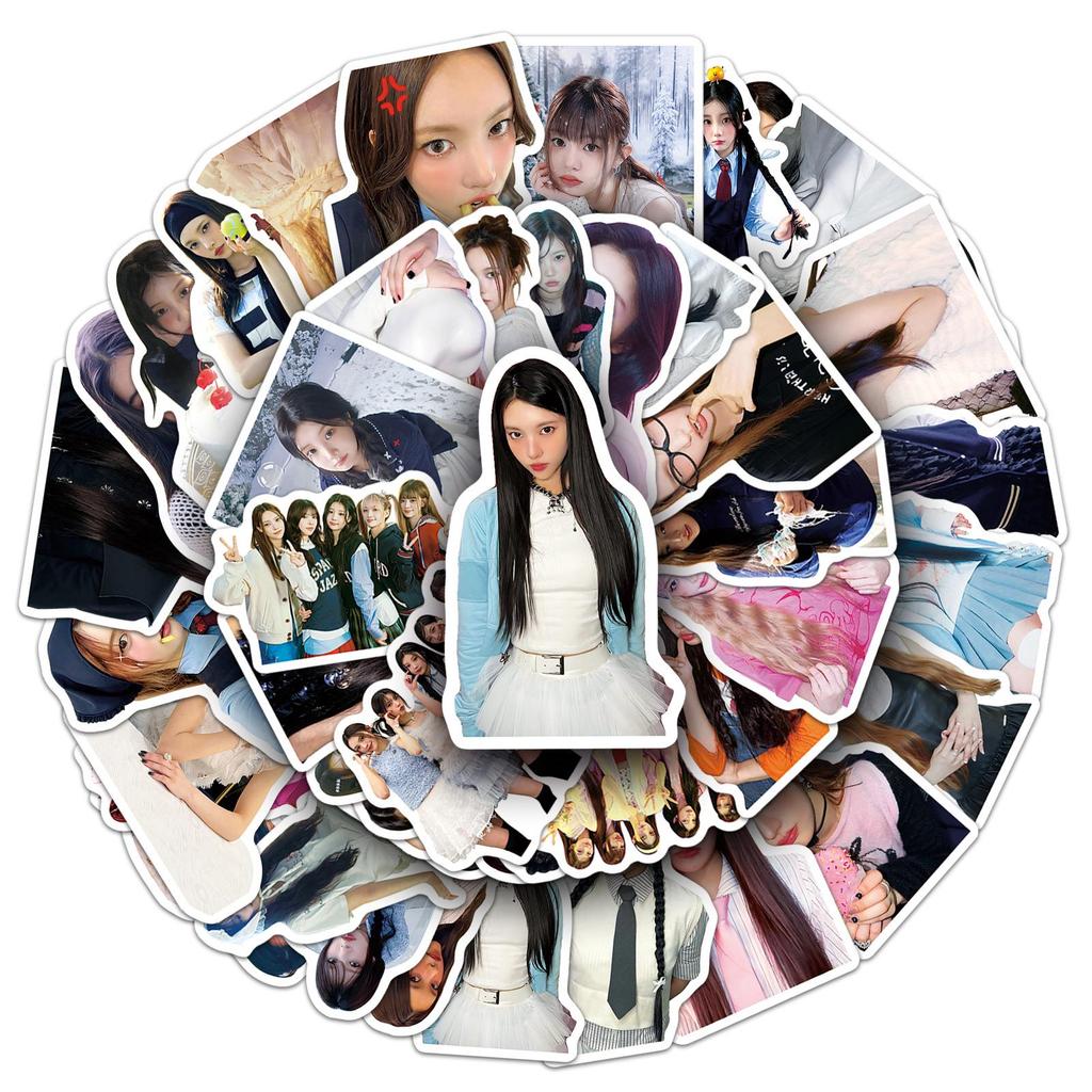 51 ILLIT Graffiti Stickers: Personalized Korean Girl Group Minju Decor for Water Bottles & Phone Cases