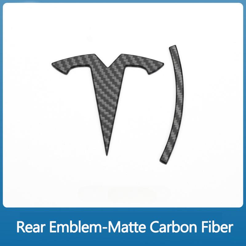

Metal Alloy Car Front Hood Emblem Rear Trunk 3D Sticker for Tesla Model 3 ModelY Replacement Badge Decoration Accessories Model Y-Rear