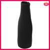 12 Pack Beer Bottle Cooler Sleeves Keep Drink Cold Zip-Up Extra Thick Neoprene Insulated Sleeve Cover Black
