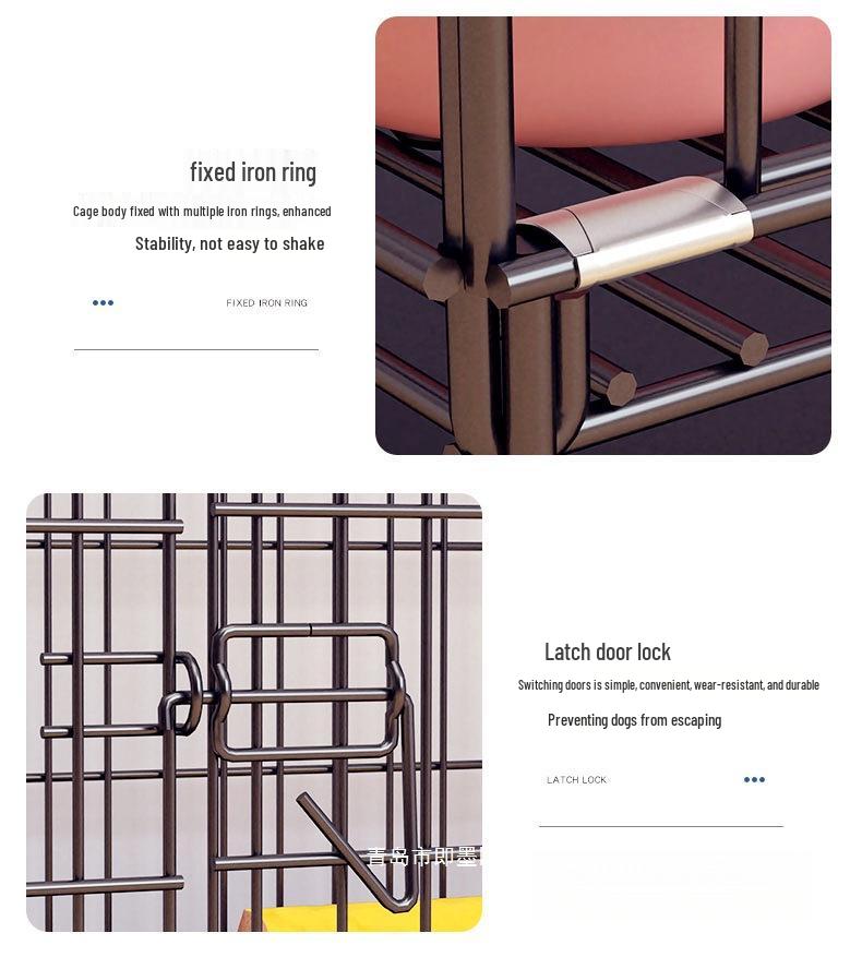 Pet Cage with Toilet for Small/Medium Dogs and Cats - Ideal for Home Use