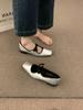 Fashion New casual flat shoes with square toe niche design spring simple versatile comfortable elegant women's single shoes