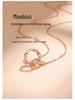 Möbius Sterling Silver Couple Necklace - Endless Love Gift for Valentine's, Christmas, Birthday