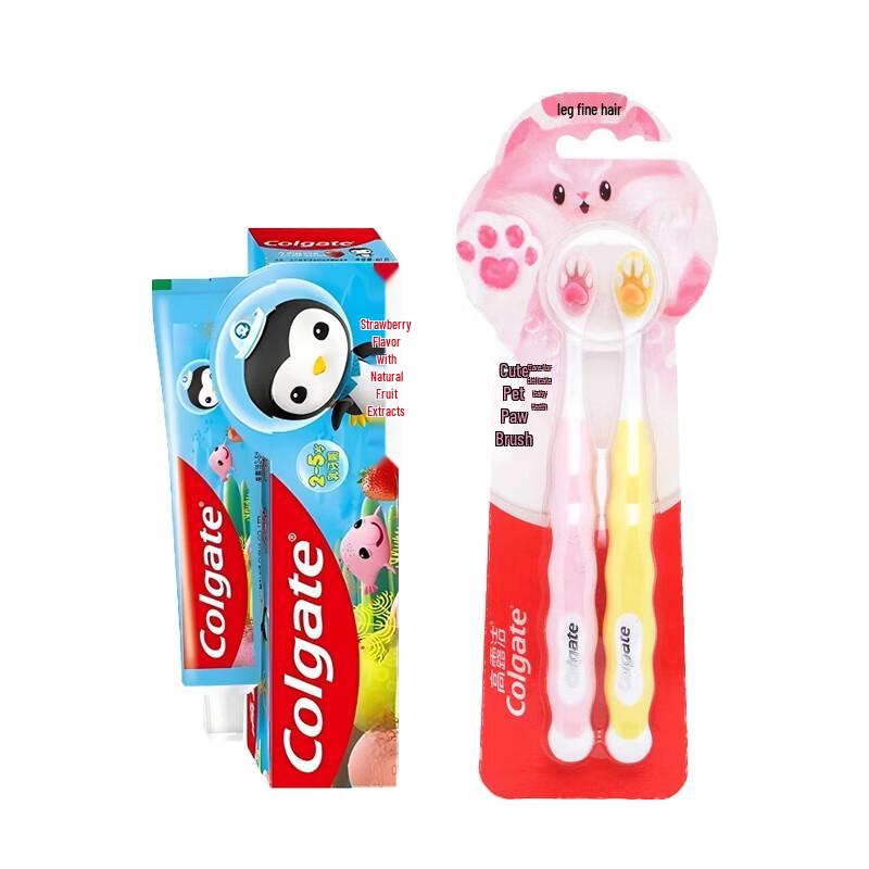 

Colgate Kids Strawberry Toothpaste & Paw Toothbrush Set (2-5Y)