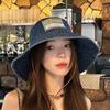Sunshade Retro Fisherman Hat Lightweight Sun Protection Basin Cap Denim Bucket Hats  Spring