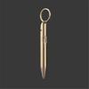 Brass Pocket Pen Keychain Pendant Travel Pen 1.0mm Retractable Ballpoint Pen Gift Pen Writing Pen