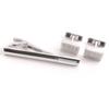 Große Manschettenknöpfe Manschettenknöpfe Logo Krawattennadel Set Silber SV925 Herren Gebraucht
