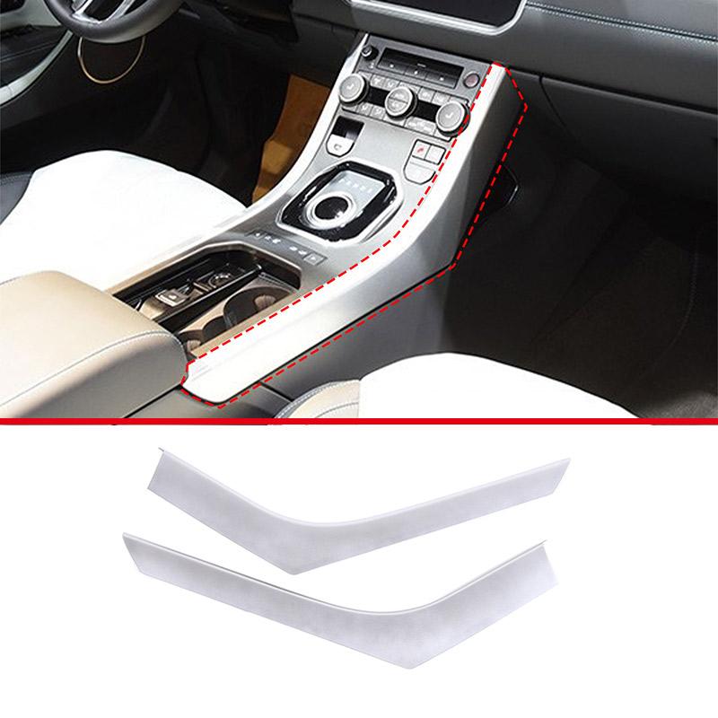 ABS Chrome For Land Rover Range Rover Evoque 2011-2018 Car Interior Gear Shift Console Decoration Cover Stickers Accessories