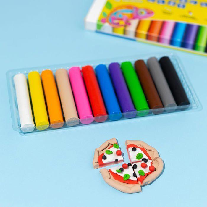 Pâte à modeler - CREATIVE DECO - Set 12 couleurs - Non toxique - Matériaux naturels - Sans cuisson