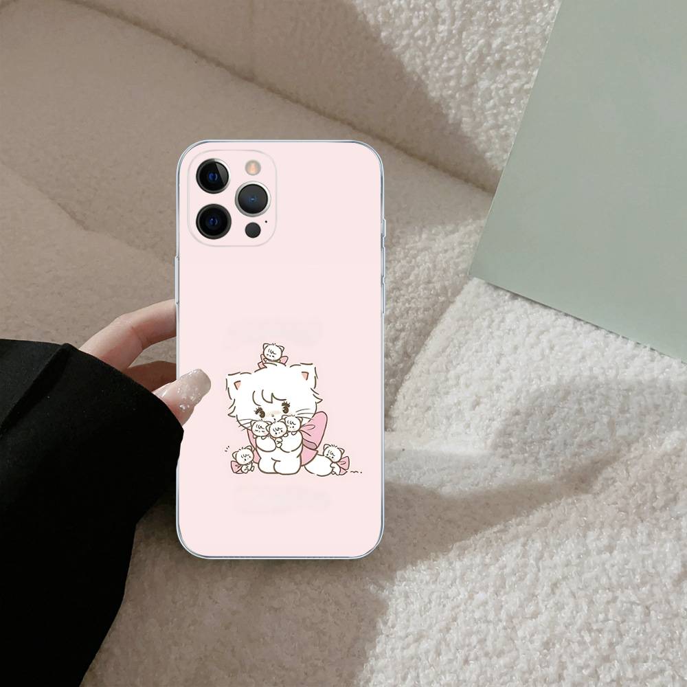 

Милые M-Mikko I-Иллюстрации Для iPhone 17 16 15 14 13 12 11 Pro Max Plus Прозрачный Мягкий ТПУ Чехол для Телефона iPhone 16 pro