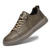 Genuine Leather Men Casual Shoes Designer Luxury Brand Lace Up Skateboard Sneakers Italian Men's Shoes Mocassins Plus Size 47
