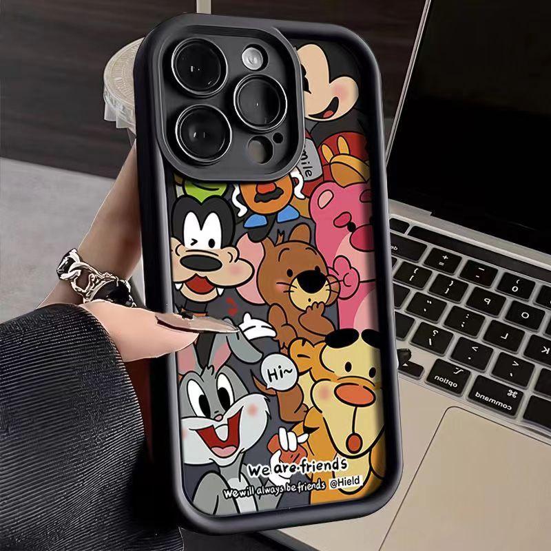 Cartoon Mickey Strawberry Bear Family iPhone11proamx Apple 11 Mobile Phone Case 11 Days Eye 11 Ladder 11 Tide