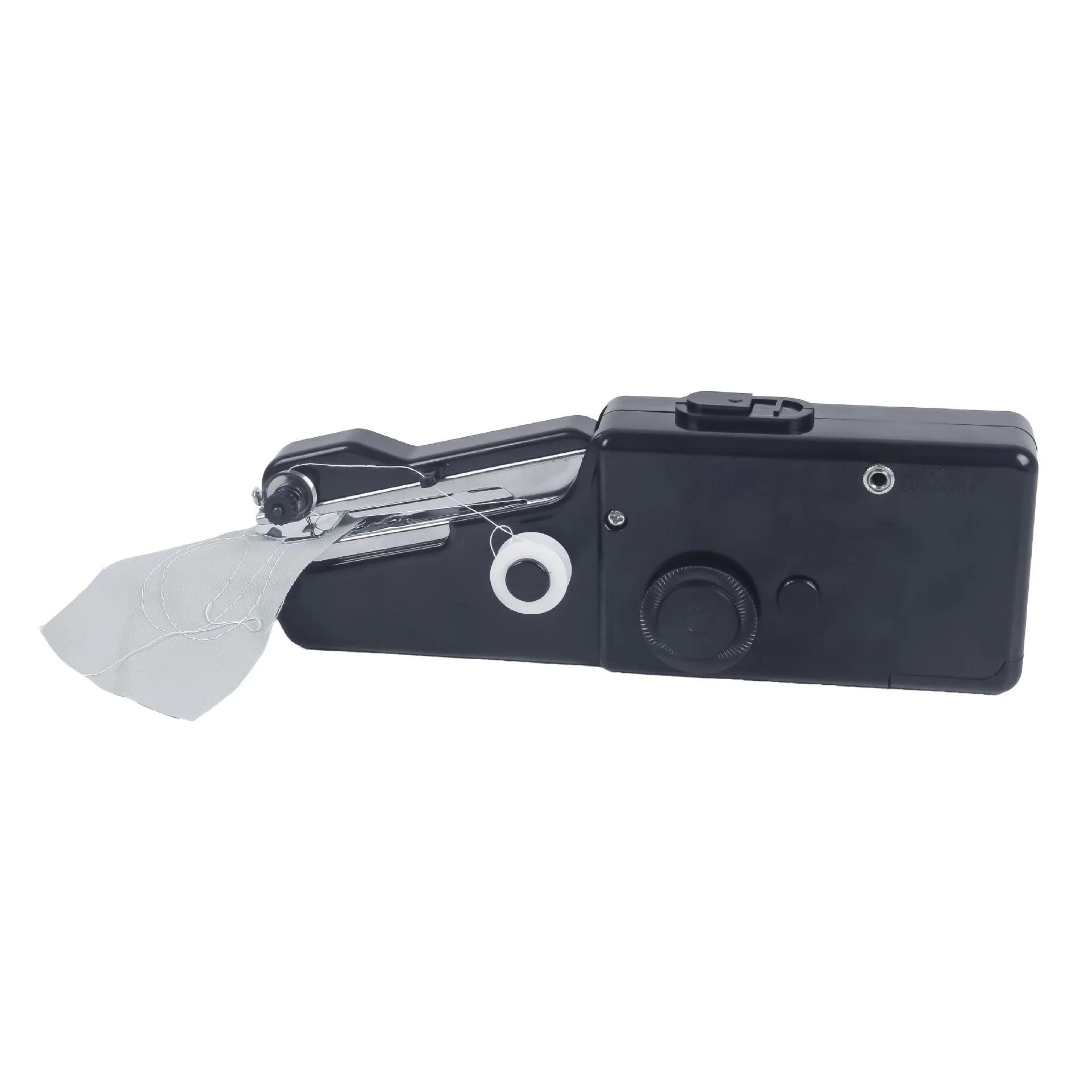 

Мини электрическая швейная машинка ручная портативная швейная машинка со шпулькой для рукоделия ручная работа дома путешествия швейные принадлежности чёрный