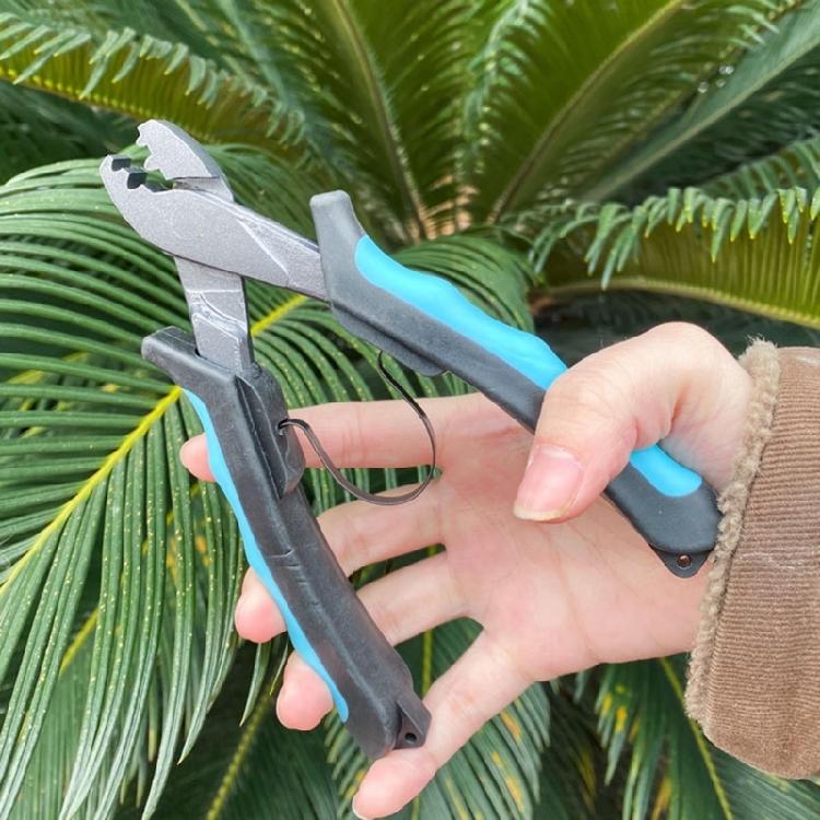 Fishing Crimping Tool Hand Crimper Tools Fishing Crimping Plier for Crimping Single Sleeve Fishing Gear Tackle