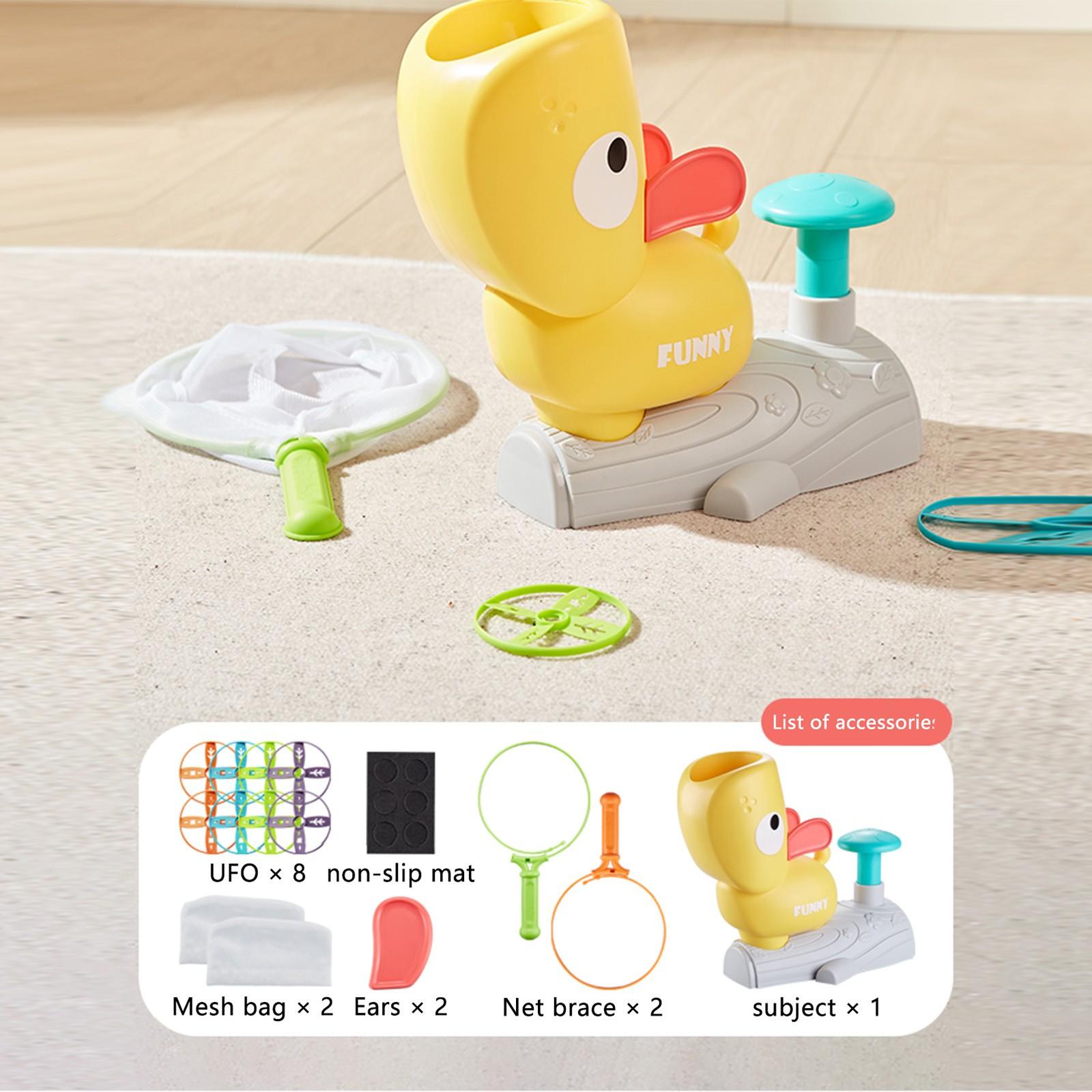 

Игрушка с летающим диском, игра «Поймай тарелку», набор игрушек с летающей тарелкой, координация ног, рук и глаз для детей, спорт на открытом воздухе, летающие игрушки, подарок для 4 5 One Size жёлтый