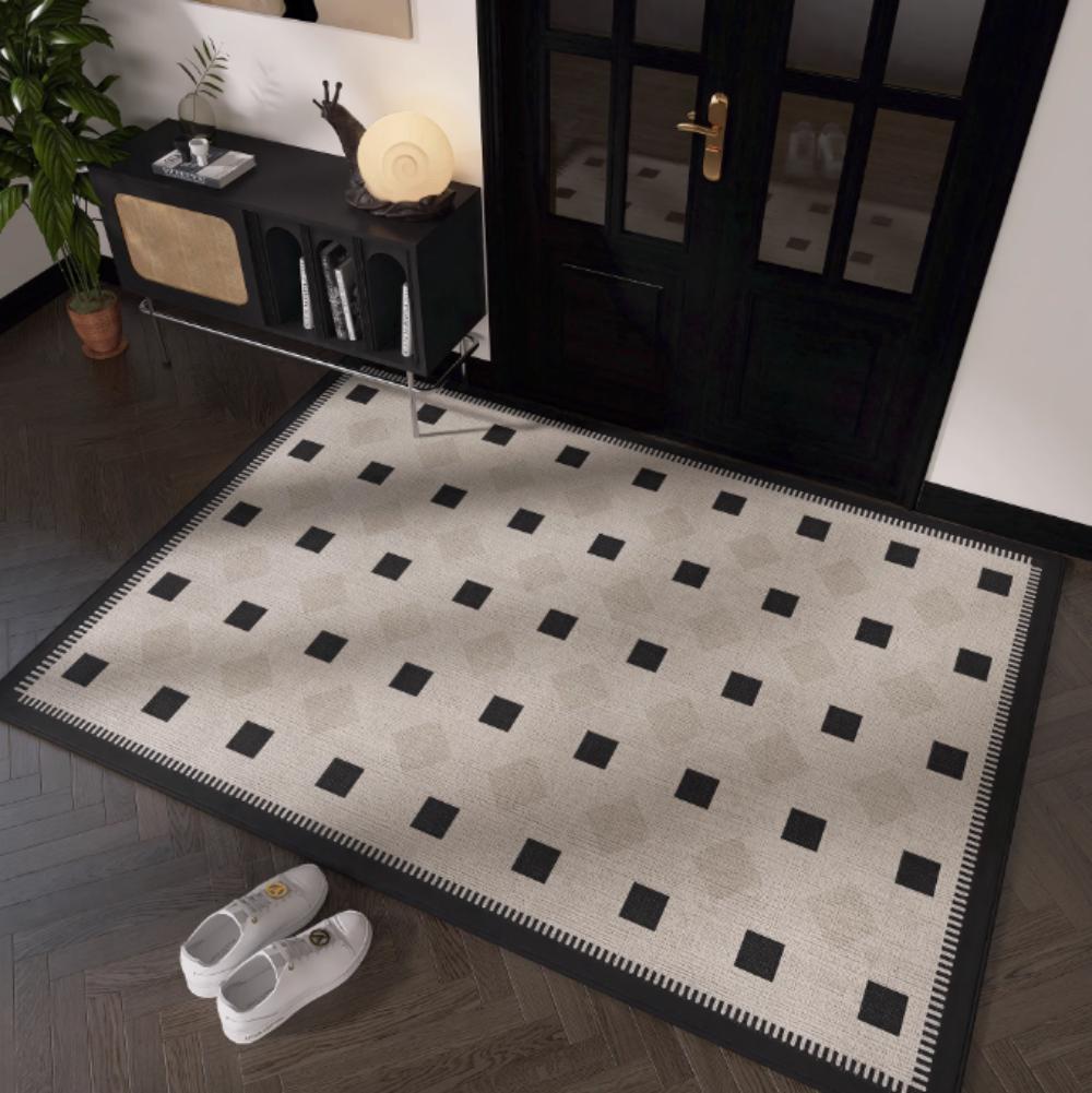 Floor Mat for Entry Door Carpet for Entryway Door Mat for Entry Soiled Mat Retro Door Mat for Soiled Floor Mat