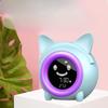 Cartoon Cat Mini Alarm Clock New Children's Sleep Wake Clock Creative Digital Electronic Clock with Night Light